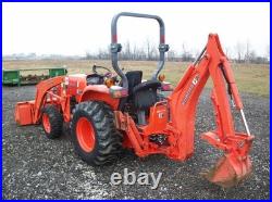 2012 Kubota L3800 4WD Tractor 298 Hours Loader + Backhoe with Thumb Hydro 2012 Kubota L3800 4WD Tractor 298 Hours Loader + Backhoe with Thumb Hydro