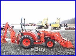 2012 Kubota L3800 Tractor withLA524 Front Loader, BH 77 Backhoe with Thumb, Diesel