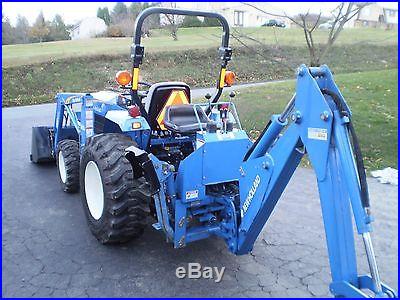 2012 New Holland Compact Tractor Loader Backhoe Only 56 Hours Warranty
