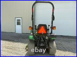 2013 JOHN DEERE 1026R TRACTOR With LOADER & MOWER, 2 POST ROPS, HYDRO, 568 HOURS