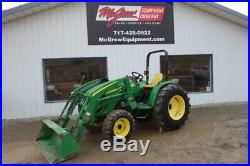 2013 JOHN DEERE 4105 TRACTOR With LOADER 4X4 282 HRS 2 POST ROPS 41 HP DIESEL