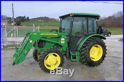 2013 JOHN DEERE 5055E 4x4 TRACTOR WithLOADER CAB HEAT/AIR, 55 HP, 47 HRS VERY NICE