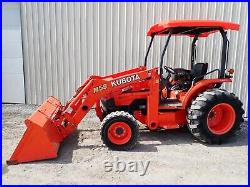 2013 KUBOTA M59 TRACTOR With LOADER, 4WD, HYDRO, 539 HOURS, 57 HP DIESEL, CANOPY