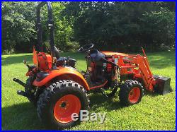 2013 Kioti CK2510 4WD 25 HP Tractor withQuick Detach Front End Loader & Low Hours