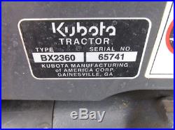 2013 Kubota BX2360 4x4 Compact Tractor with Loader & Mower