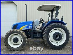 2013 New Holland T5060 Tractor, Canopy, 4x4, Rear Remotes, 7 Hours, Pre-emission