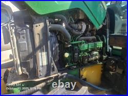 2013 john deere 6105m 4wd tractor + diamond boom & flail mower