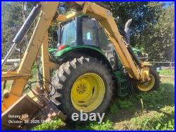 2013 john deere 6105m 4wd tractor + diamond boom & flail mower