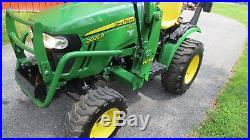 2014 JOHN DEERE 2025R 4X4 COMPACT UTILITY TRACTOR With LOADER HYDROSTAT 83 HOURS