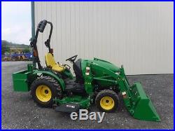 2014 JOHN DEERE 2025R 4x4 TRACTOR WithLOADER & MOWER, HYDROSTATIC, 60 HOURS WOW