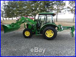 2014 John Deere 5055E MFWD Tractor with Bucket and blade ONLY 65 Hours! Cab, Air