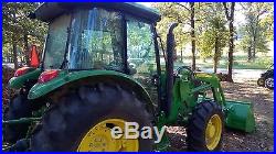 2014 John Deere 5100E Diesel Tractor 4X4 Premium Cab, with 553 Loader ONLY 49 hrs