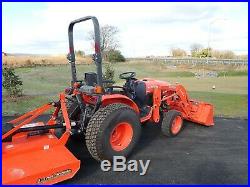 2014 KUBOTA B3350HSD TRACTOR With LA534 LOADER, 4X4, 540 PTO, HYDRO, 179 HRS, 33 HP