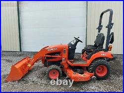 2014 KUBOTA BX2370 TRACTOR With LOADER & MOWER DECK, 148 HOURS, 4X4, HYDROSTATIC