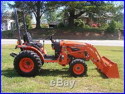2014 KUBOTA B 2620 4 WHEEL DRIVE LOADER TRACTOR ONLY 6 HOURS
