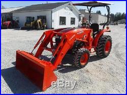 2014 KUBOTA L3301 HST 4x4 TRACTOR WithLOADER, CANOPY & ROPS, 97 HRS EXTREMELY NICE