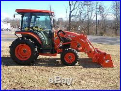 2014 KUBOTA L 4060 HST 4 X 4 CAB LOADER TRACTOR ONLY 25 HOURS