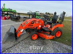 2014 Kioti Cs2410 Sub Compact Tractor 24 HP Diesel 4x4 Loader 60 Deck 806 Hrs