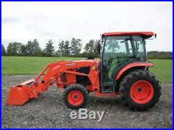 2014 Kubota L4760 Tractor with Loader, Cab/Heat/Air, 4WD, Hydro, 49HP Diesel NICE