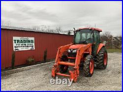 2014 Kubota M5140 4x4 51hp Utility Tractor with Cab & Loader Only 400 Hours