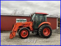 2014 Kubota M5140 4x4 51hp Utility Tractor with Cab & Loader Only 400 Hours