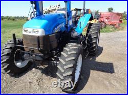 2014 New Holland TS6.110 Tractor, 4WD, 835TL Front Loader, Power Shuttle
