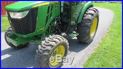 2015 JOHN DEERE 4066R 4X4 COMPACT LOADER TRACTOR With CAB 66HP DIESEL HYDROSTATIC