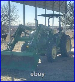 2015 JOHN DEERE 5055E Utility Tractor 4WD OS WithJD H240 wLOADER/CANOPY/6'SHREDDER