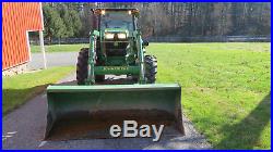 2015 JOHN DEERE 5100E 4X4 UTILITY TRACTOR With LOADER & CAB 100HP LHR (NO DEF)