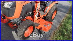 2015 KUBOTA B2301 4X4 COMPACT UTILITY TRACTOR With LOADER & BELLY MOWER 81 HOURS