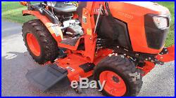 2015 KUBOTA B2301 4X4 COMPACT UTILITY TRACTOR With LOADER & BELLY MOWER 81 HOURS