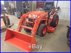 2015 Kubota B2320 Mfwd Compact Tractor With Loader & Mower Deck 13 Hours