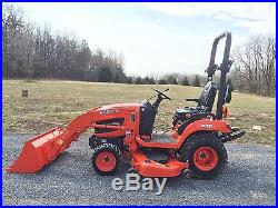 2015 KUBOTA BX2670 4X4 TRACTOR LOADER With 60 BELLY MOWER ONLY 97 HOURS! CLEAN
