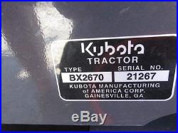 2015 Kubota BX2670 4x4 Hydro Compact Tractor With Loader! Only 15 Hours
