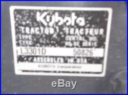 2015 Kubota L3301 Tractor/Loader/Backhoe, 4WD, Shuttle Shift, 489 Hours