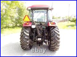 2015 MAHINDRA mPOWER 85P ENCLOSED CAB UTILITY TRACTOR /W FRONT END LOADER LOW H