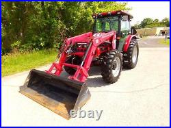 2015 MAHINDRA mPOWER 85P ENCLOSED CAB UTILITY TRACTOR /W LOADER (LOW HOURS)
