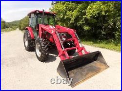 2015 MAHINDRA mPOWER 85P ENCLOSED CAB UTILITY TRACTOR /W LOADER (LOW HOURS)