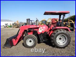 2015 Mahindra 5545 Tractor, 4WD, 245 FL with SSL QA, 1 Rear Remote, R4, 255 Hours