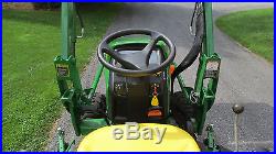 2016 JOHN DEERE 1025R 4X4 COMPACT UTILITY TRACTOR With LOADER & BELLY MOWER 45 HRS