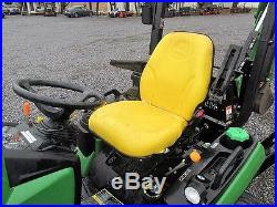 2016 JOHN DEERE 1025R COMPACT TRACTOR With LOADER & BACK HOE. YANMAR. ONLY 231 HRS