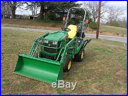 2016 John Deere 1025 R 4 X 4 Loader Backhoe Tractor