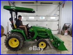 2016 John Deere 3038E Tractor, 4WD, JD 300E Loader, Hydro, ONLY 29 HOURS