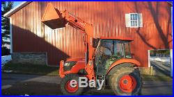 2016 KUBOTA M7060 4X4 UTILITY TRACTOR With CAB & LOADER 60 HOURS 70HP DIESEL 12/12