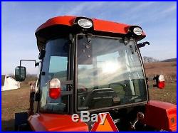 2016 Kioti NX4510 cab tractor KL6010 loader 45 hp diesel 4x4 HST used 451 hr