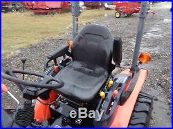 2016 Kubota B2601 Tractor with LA434 front loader, 4WD, 60 Belly Mower, Hydro