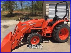 2016 Kubota L2501D 4WD Tractor Loader with Tiller and Rotary Cutter