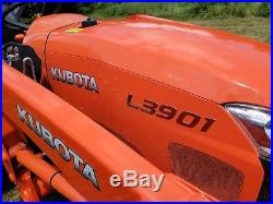 2016 Kubota L3901 4x4 HST (Hydro) Tractor Quick Attach Loader MINT- 85 hrs