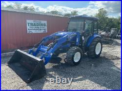 2016 New Holland Boomer 41 4x4 41hp Compact Tractor with Cab & Loader Only 600Hrs