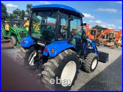 2016 New Holland Boomer 41 4x4 41hp Compact Tractor with Cab & Loader Only 600Hrs